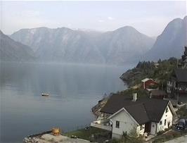 Aurlands fjord as seen from Onstadvegen, Aurland